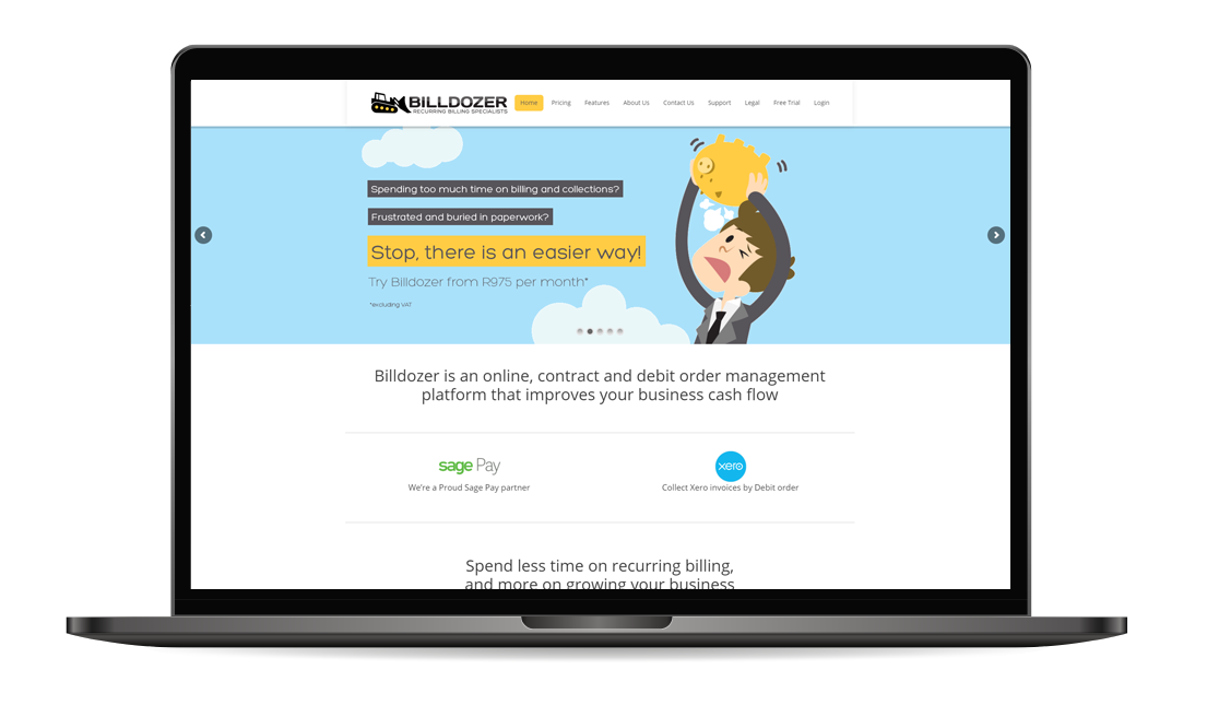 Billdozer landing page