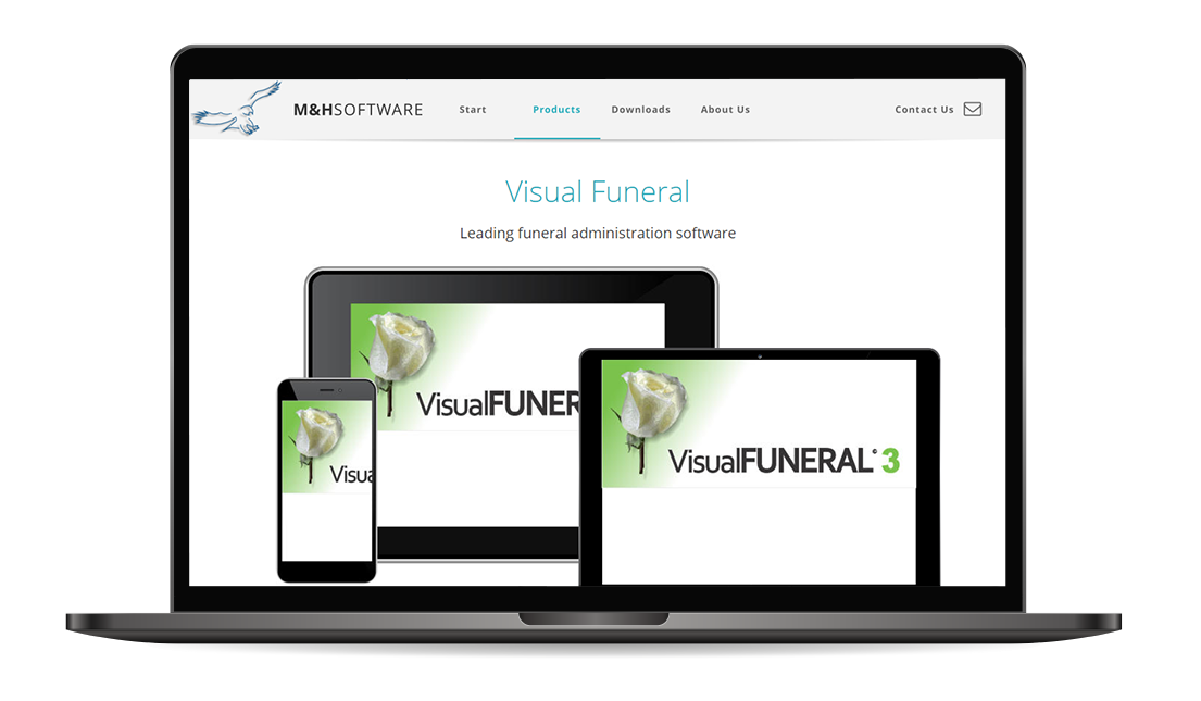 Visual Funeral Landing Page